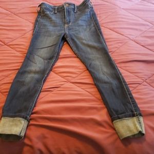 Ultra High rise crop jeans